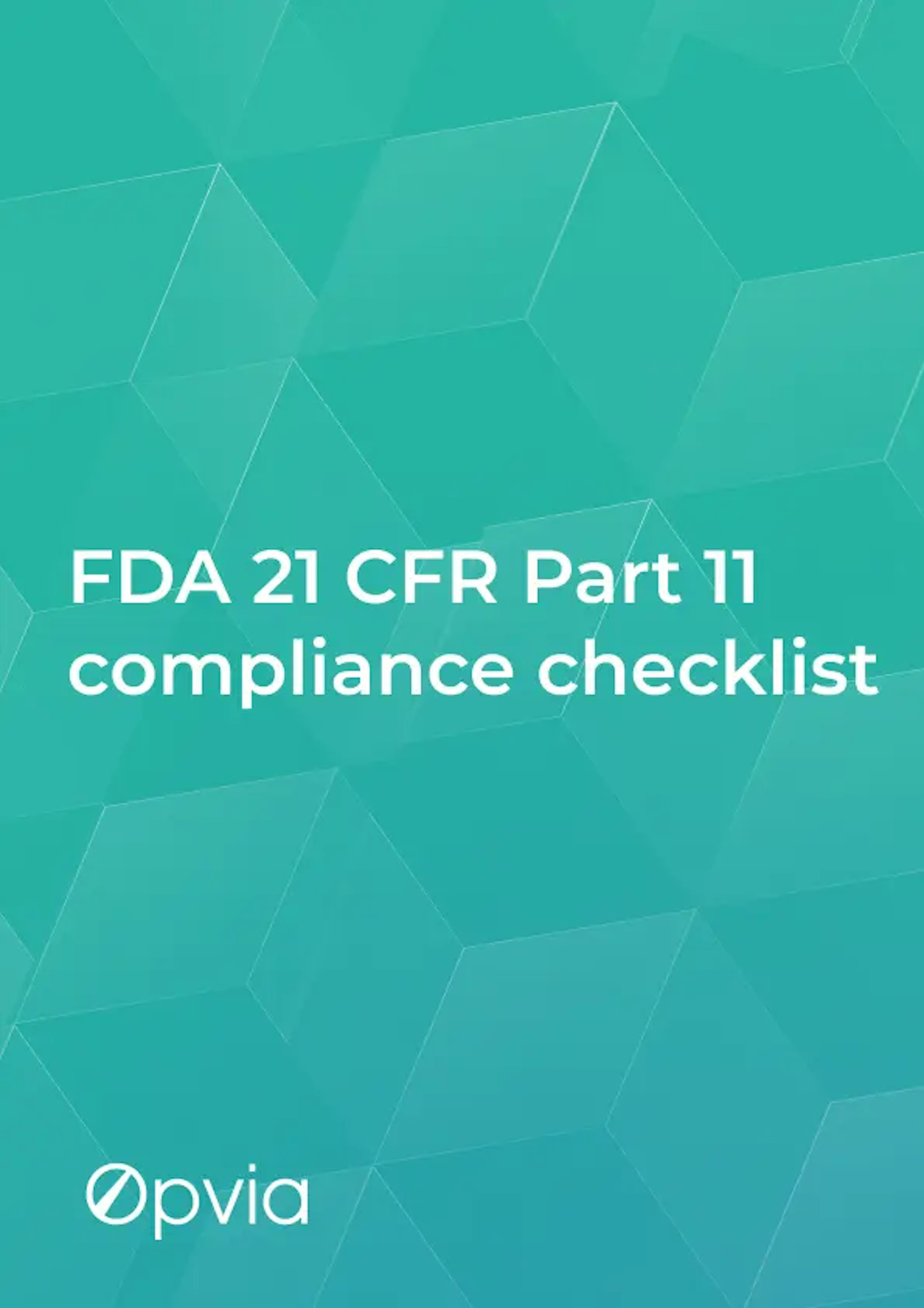 FDA 21 CFR Part 11 Compliance Checklist